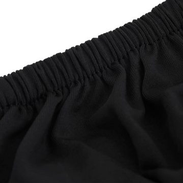 Hussen-Set Stretch Sofahusse 2-Sitzer Schwarz Polyester-Jersey, furnicato