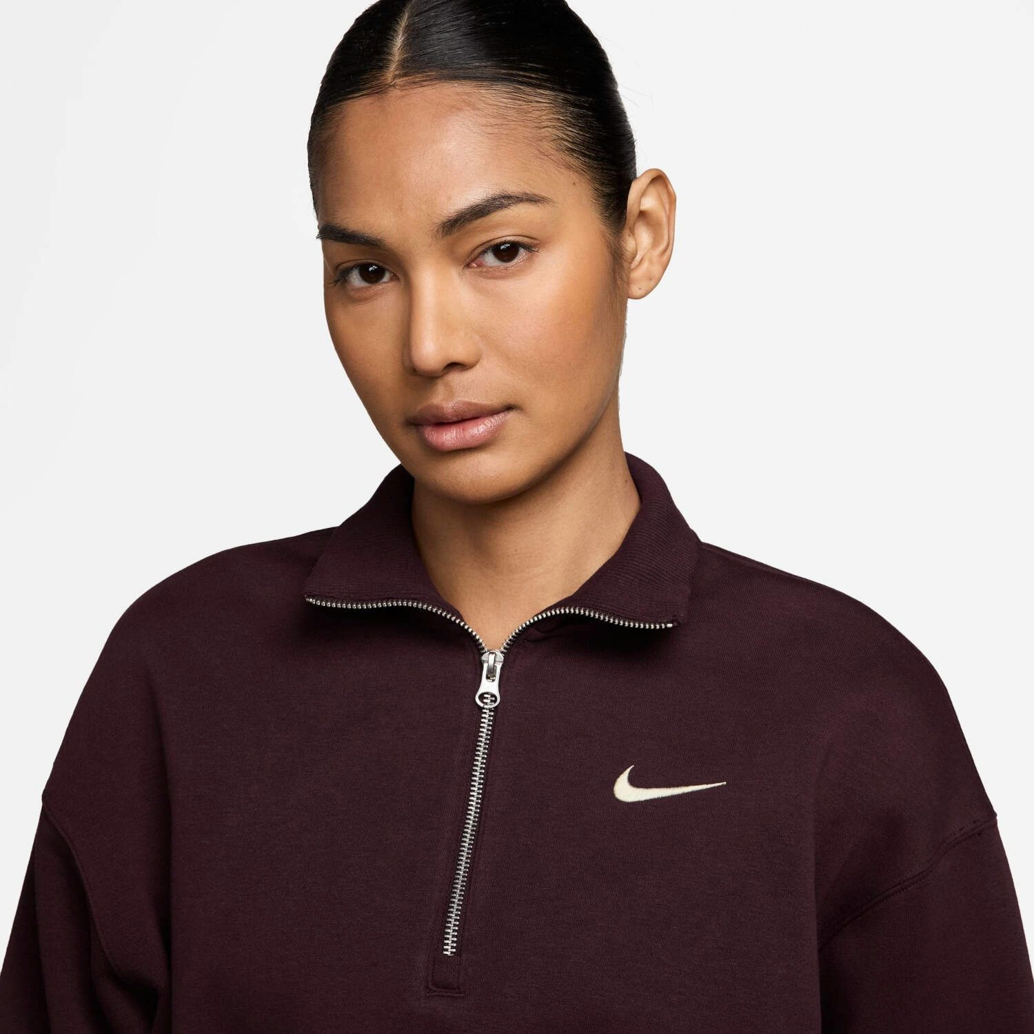 Nike Sportswear Fleecepullover Nike Damen Pullover Oversize 1/2-Zip Phoenix FL. Sweatshirt DQ5767