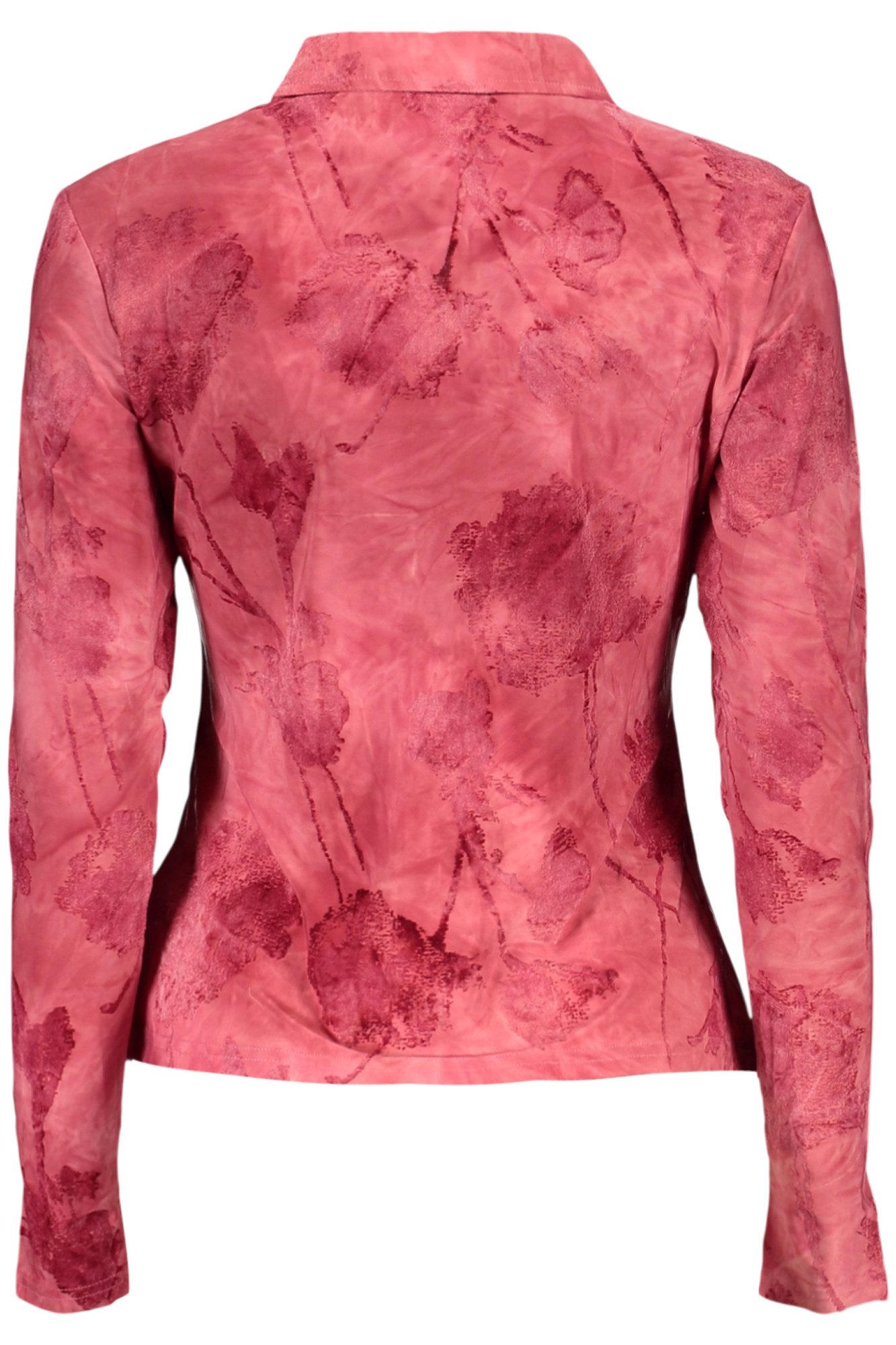 Desigual Blusenshirt Elegantes rotes Langarmshirt mit italienischem