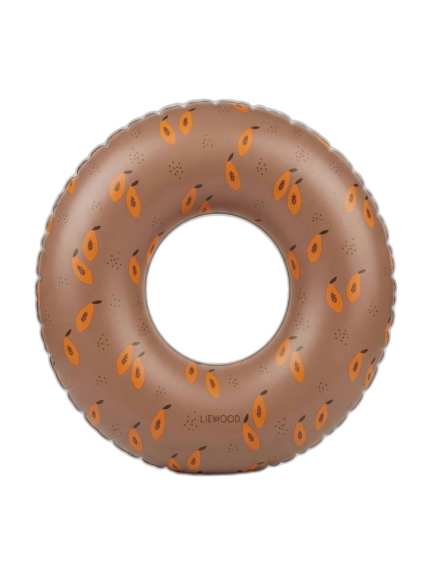 Liewood Wanduhr Baloo Schwimmring Papaya / Sandy (Kuckucksruf, Quarzuhr, automatische Nachtabschaltung)