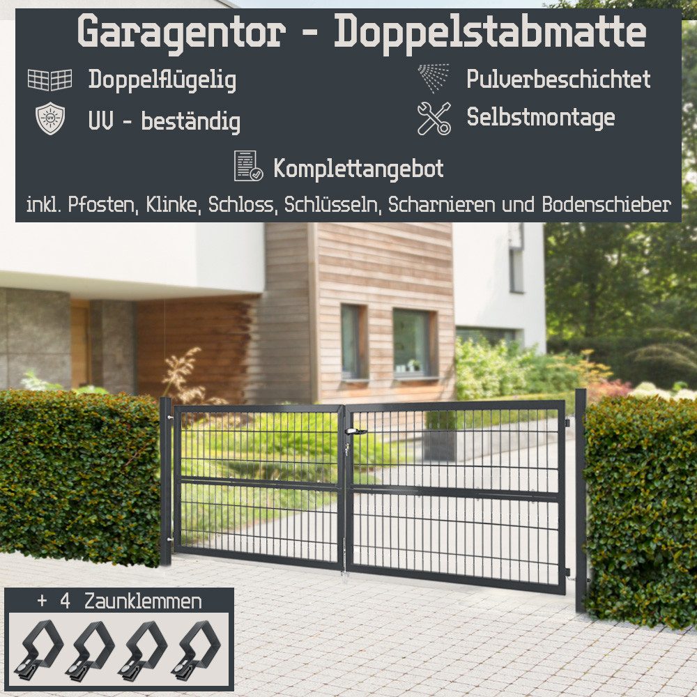 V2Aox Gartentor Gartentor Gartentür Zauntür Zauntor günstig online kaufen