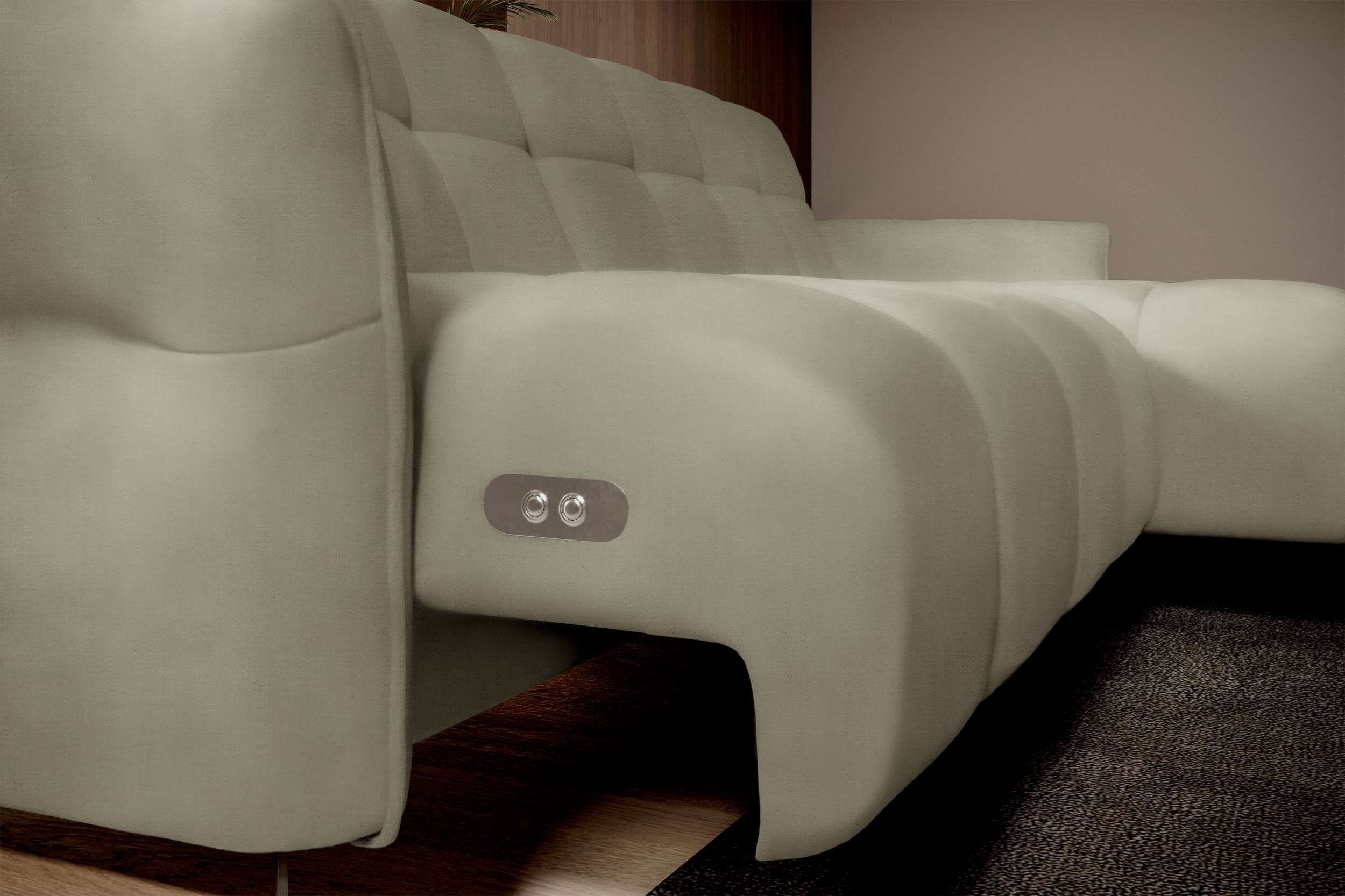 Stylefy Ecksofa Miliano, L-Form, links oder Eckcouch, Sitztiefenverstellung mit bestellbar, mane Bettfunktion, rechts inklusive wahlweise