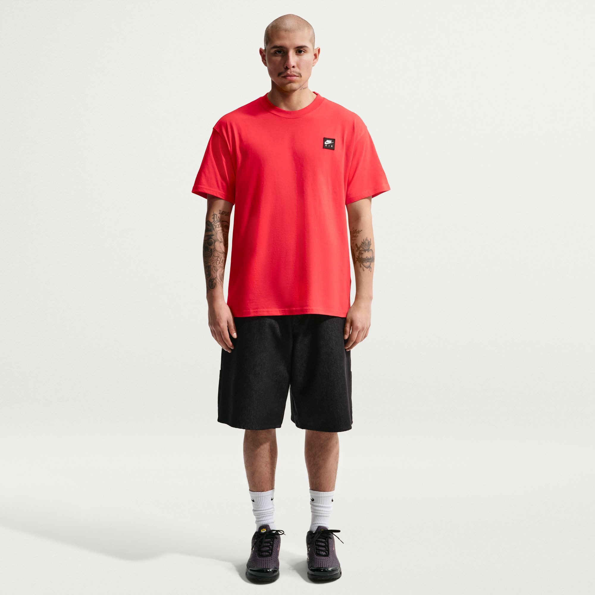 Nike Sportswear T-Shirt U NSW TEE LSE AIR BOX mit Print, Langarm-Design, aus angerauter Sweatware aus Baumwolle