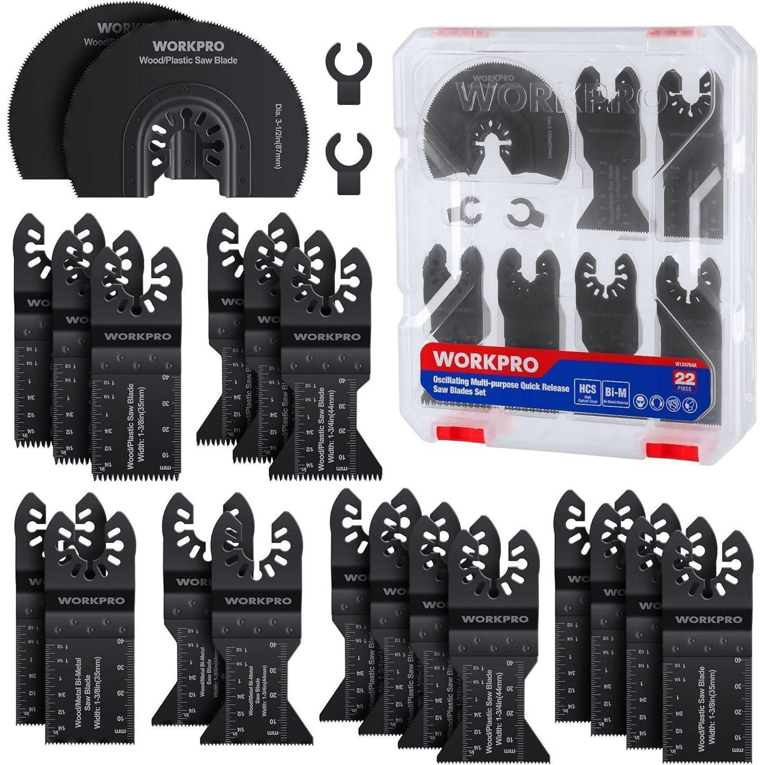 LuxusKollektion Oszillationskopf Oszillierendes Sägeblatt Set 22tlg. Multitool Zubehör für