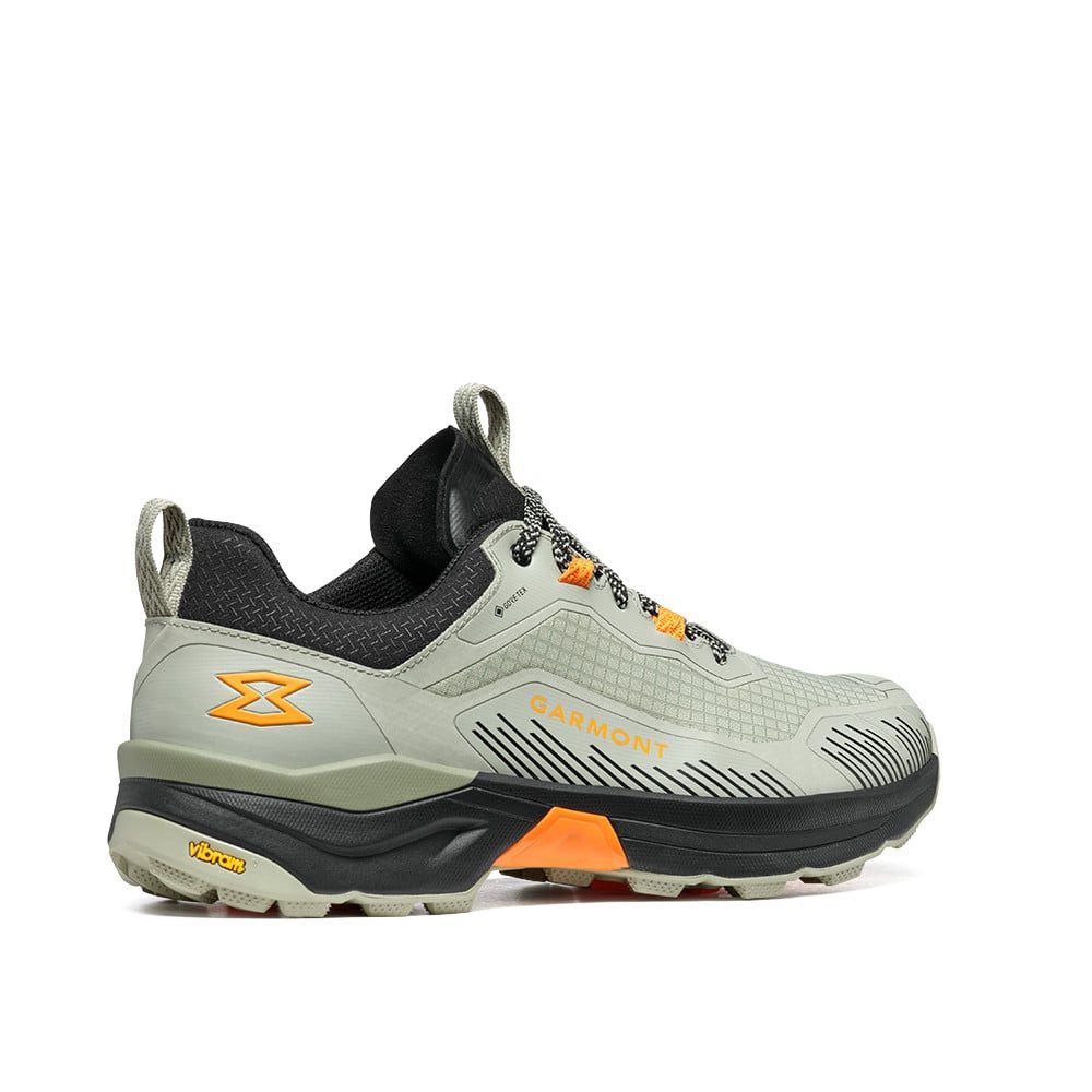 Garmont 9.81 Engage GTX (Speed-Hiking, wasserdicht) stonegrau/orange Herren Wanderschuh