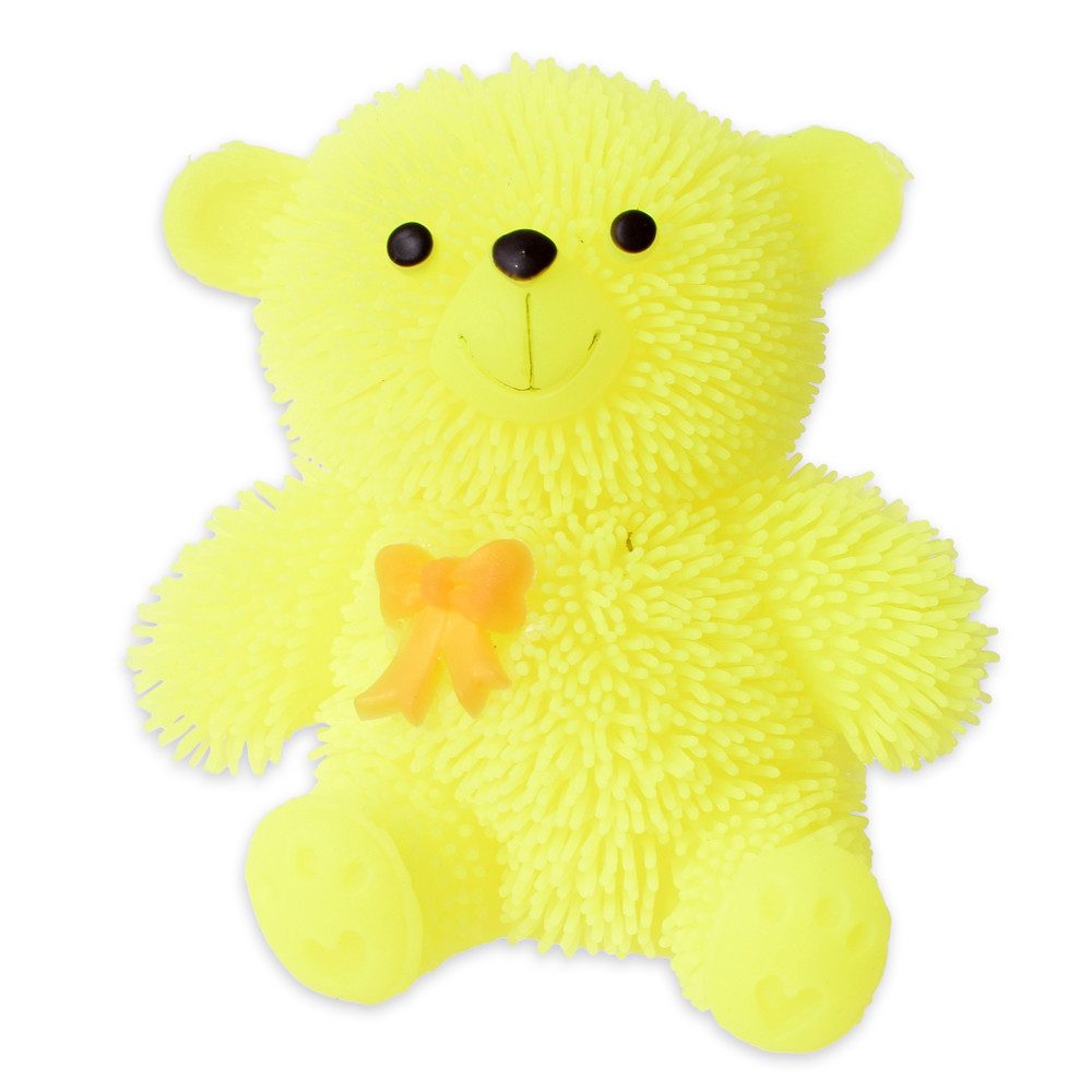 TE-Trend Spielball 6er Set Stressbälle 9 cm leuchtende Bären Squishy Teddybären (6-St., Leuchtet), mit LED