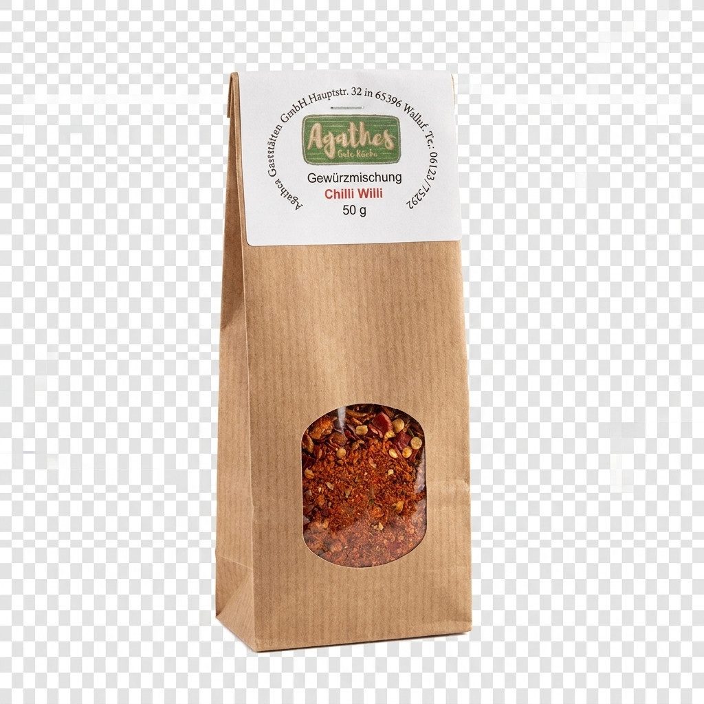 Agathes gute Küche Gewürz Chilli Willi, 1 x 50 g, 1 St. (Glas), würzig-scharf