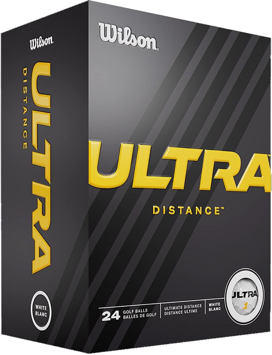 Wilson Golfball Wilson Golf Ball weiß, 24er Pack I Golfbälle Ultra Distance