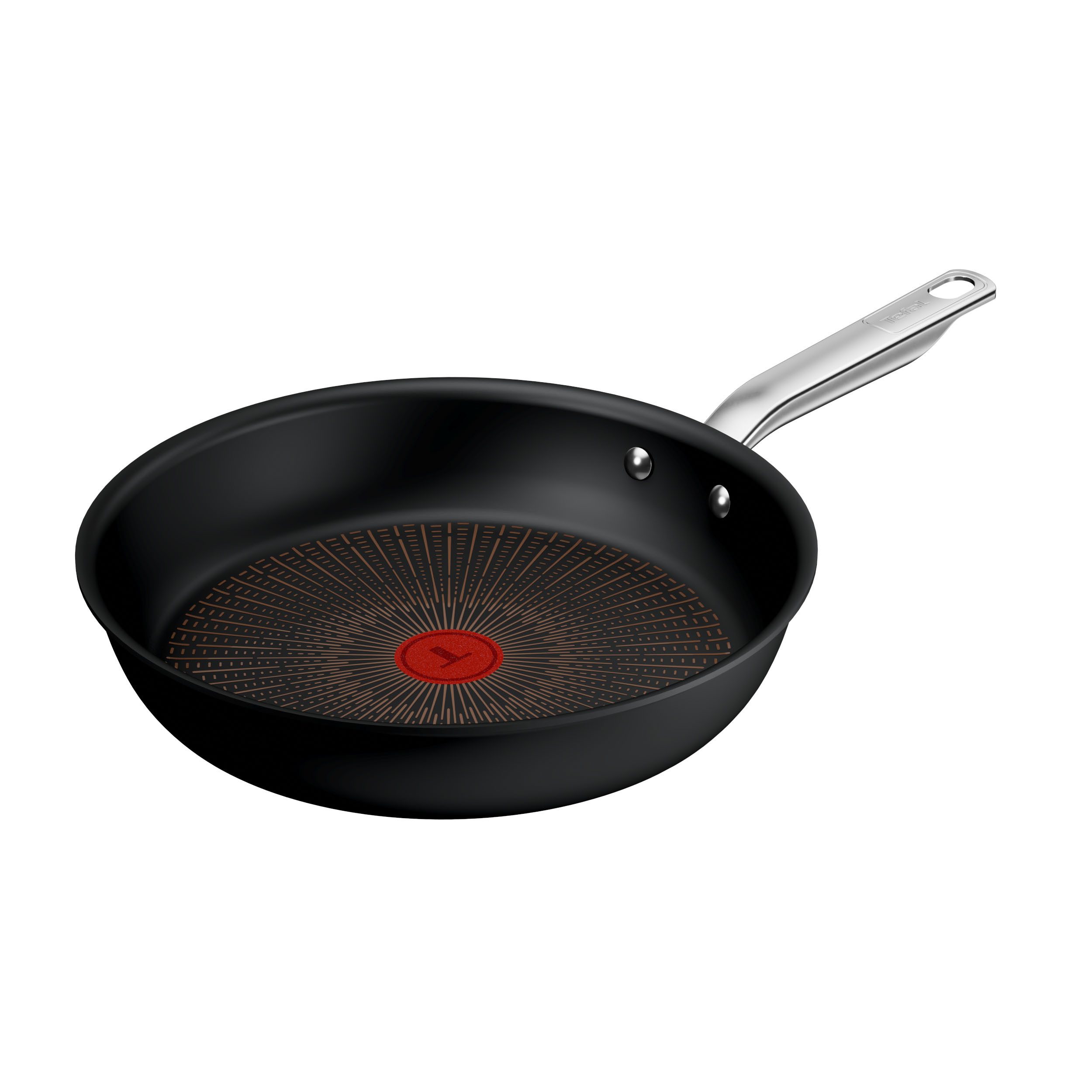 Tefal Bratpfanne Experience Unbreakable, Aluminium (1-tlg), FusionCore Antihaftversiegelung, Induktion, Temperaturanzeiger