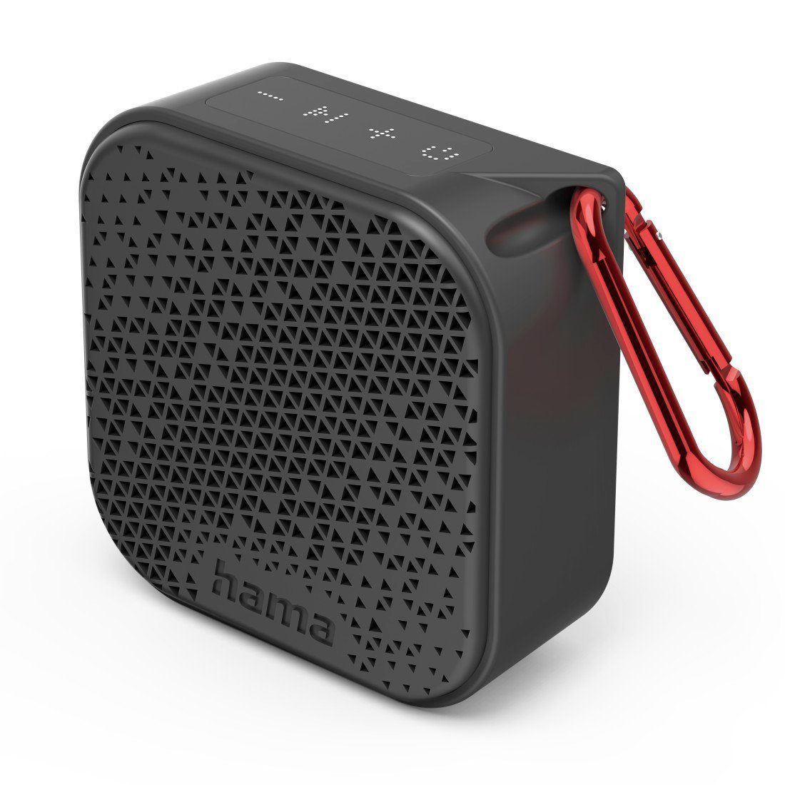 Hama Mini-Bluetooth-Lautsprecher (wasserdicht IP67, 3,5W, mobil, Karabiner) Bluetooth-Lautsprecher (3,5 W) schwarz