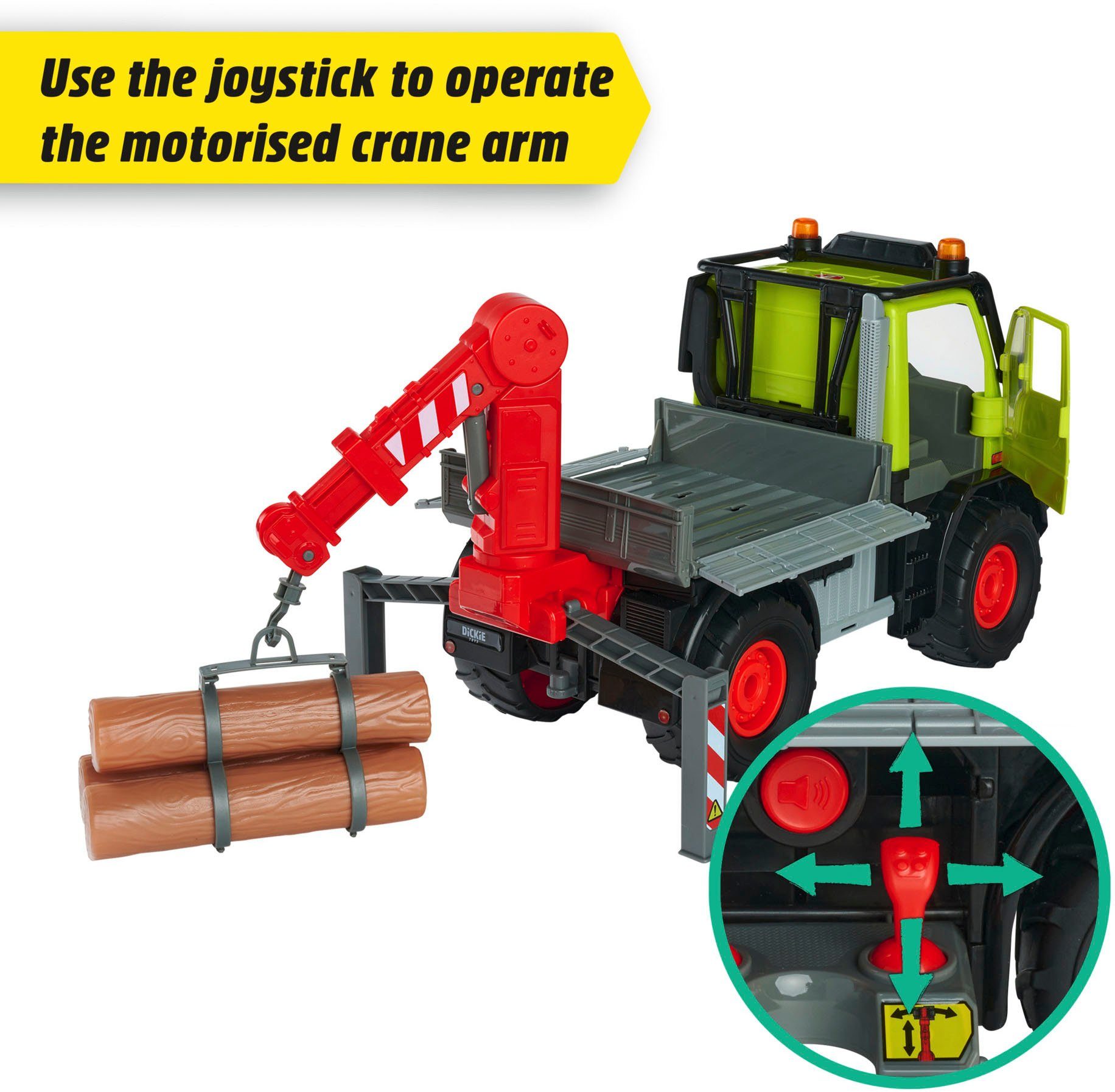 Spielzeug-Forstmaschine & Toys mit Unimog Licht Dickie Sound U530,