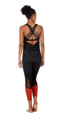 ZWY Trachtentop Damen Sport Tops mit Integriertem BH - 2 in 1 Yoga Gym Shirt Fitness