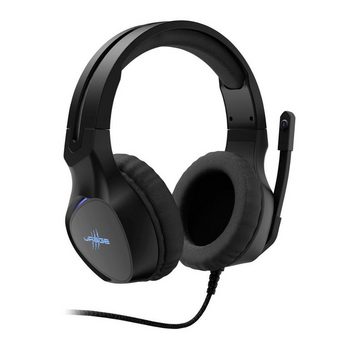 uRage SoundZ 400 Gaming-Headset (Dynamisches USB-Headset, Full-Stereo, Lautstärkeregler, Mikrofonstummschaltung, Gepolsterte Ohrmuschel, Einseitige Kabelführung, Extralanges Kabel)