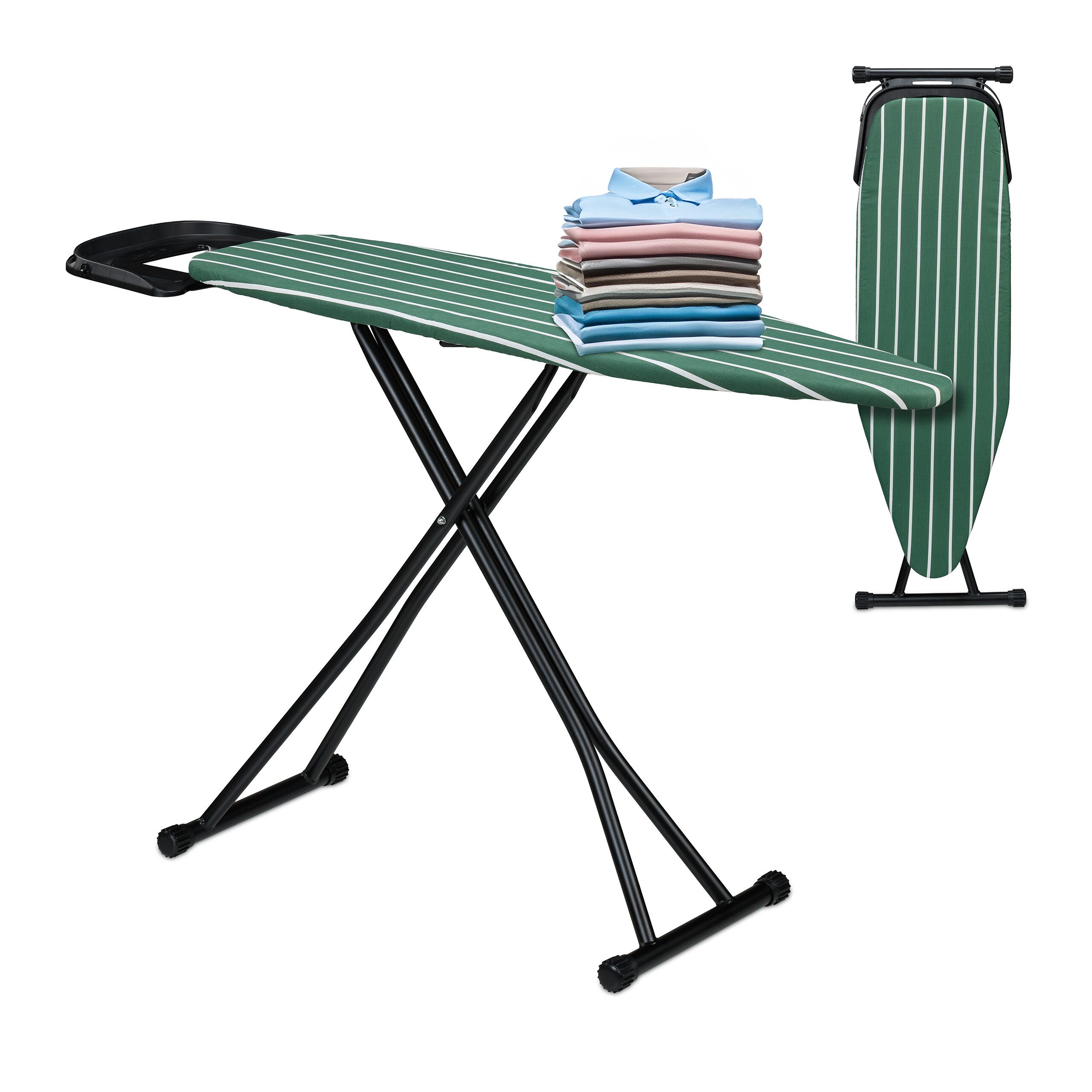 relaxdays Bügelbrett Bügelbrett 121 x 39 cm, Bügelfläche 121x39 cm