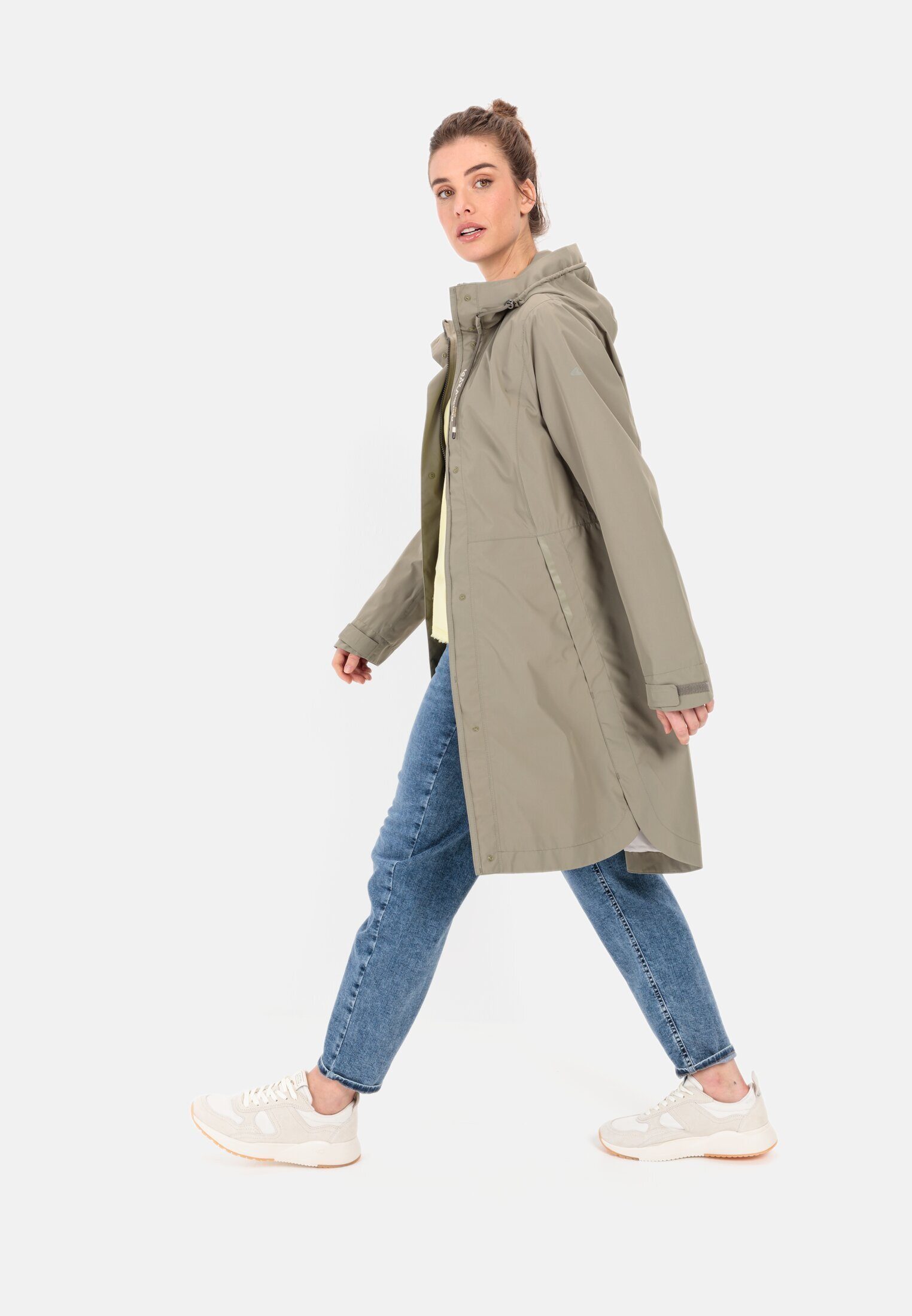 camel active Funktionsmantel aus recyceltem Polyester Kapuze