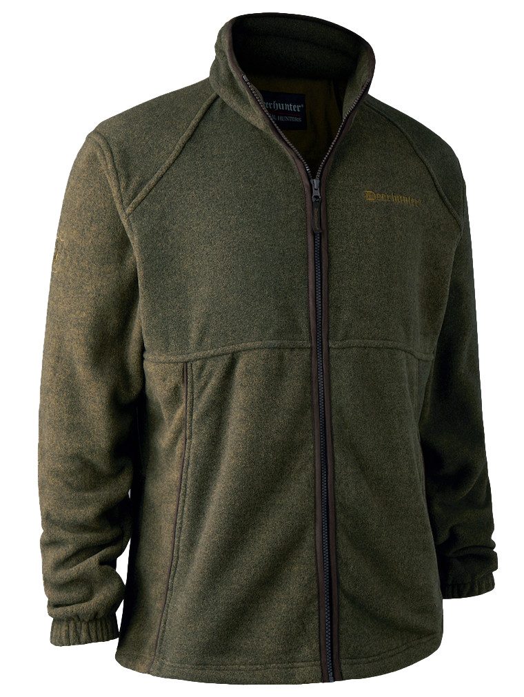 Deerhunter Outdoorjacke DEERHUNTER Wingshooter Fleece Jacke Graphite Green Melange