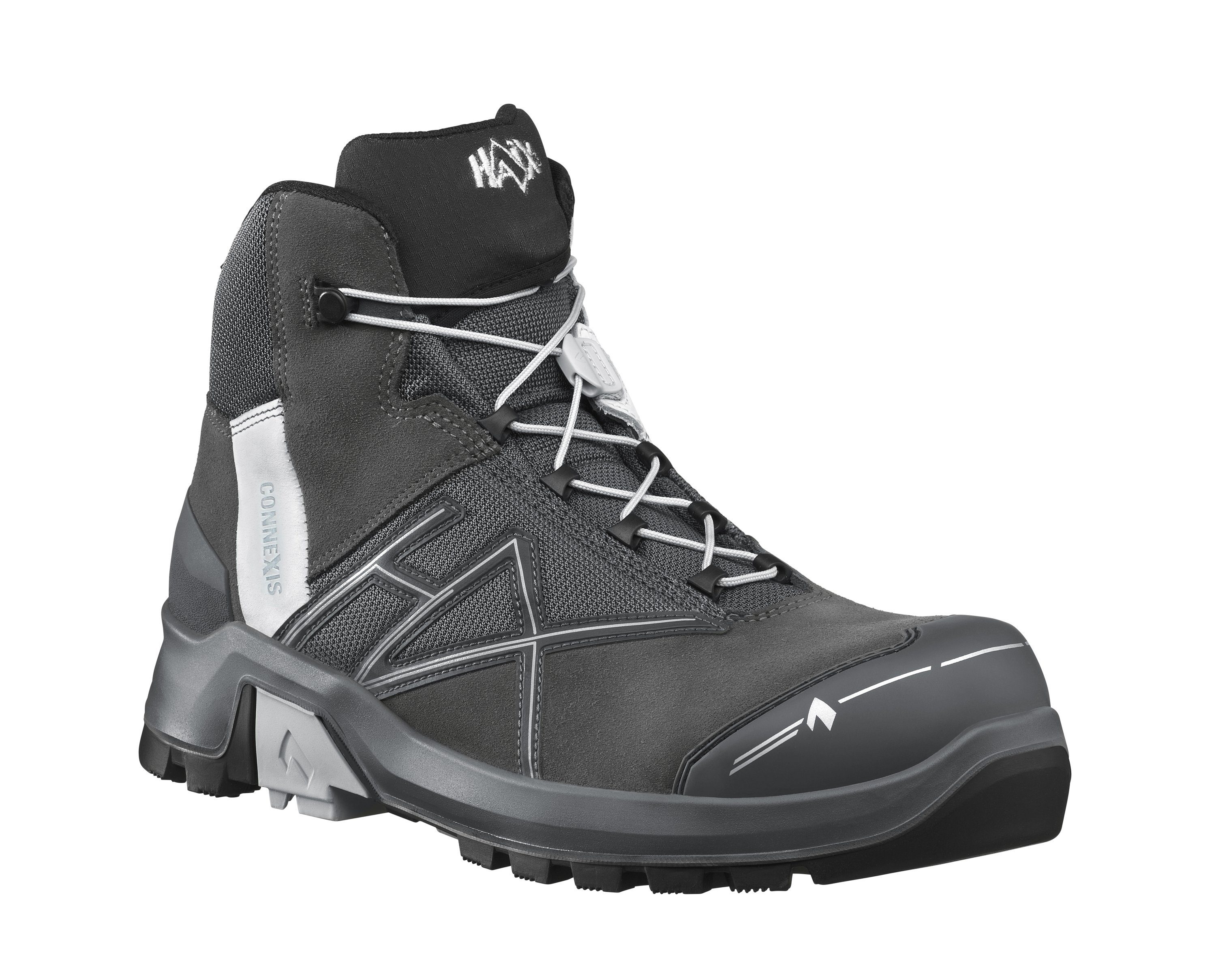 Haix CONNEXIS Safety+ GTX mid grau/silber Arbeitsschuh
