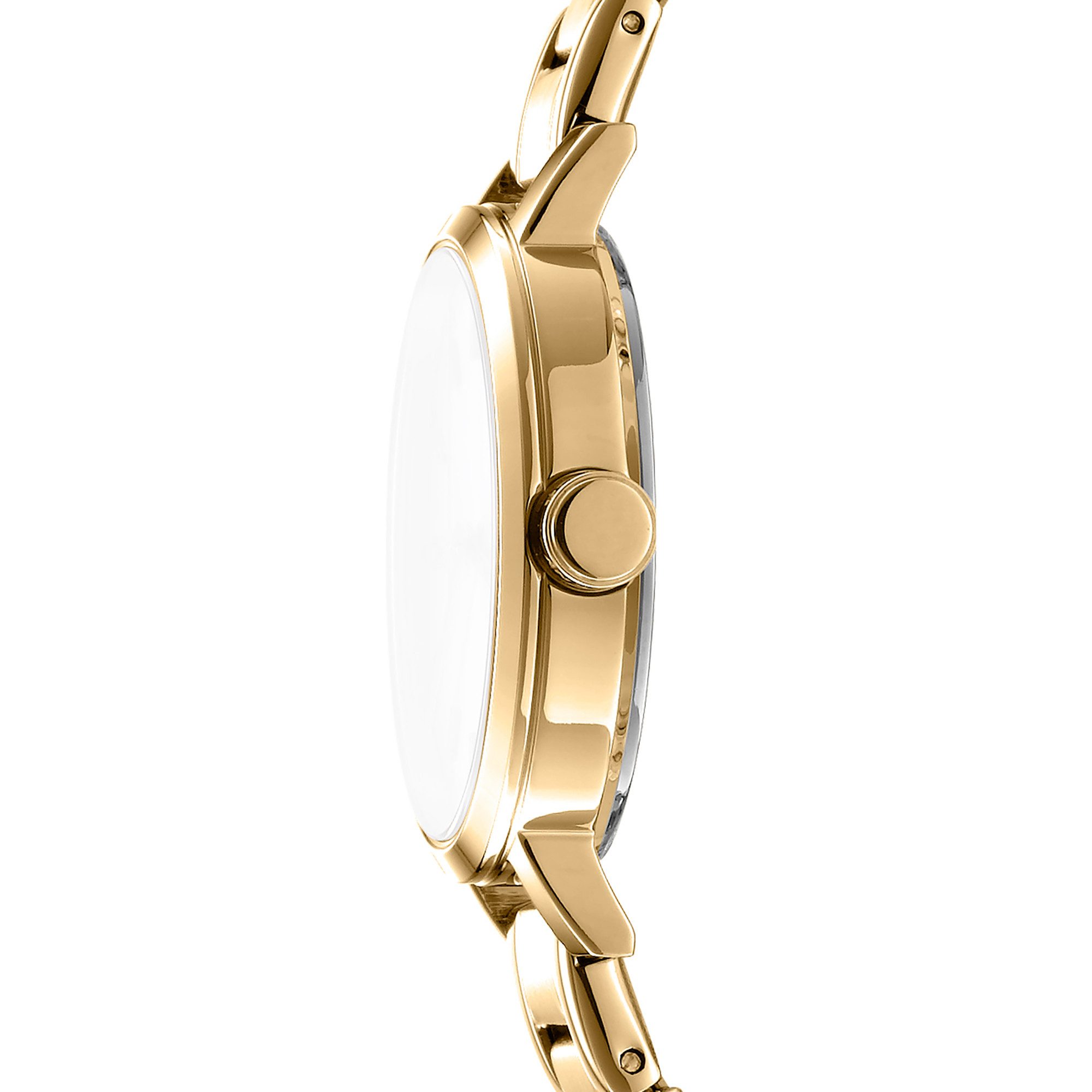 DKNY Quarzuhr Soho Glitz DK1L038M0055, Armbanduhr, Damenuhr, Edelstahlarmband, analog