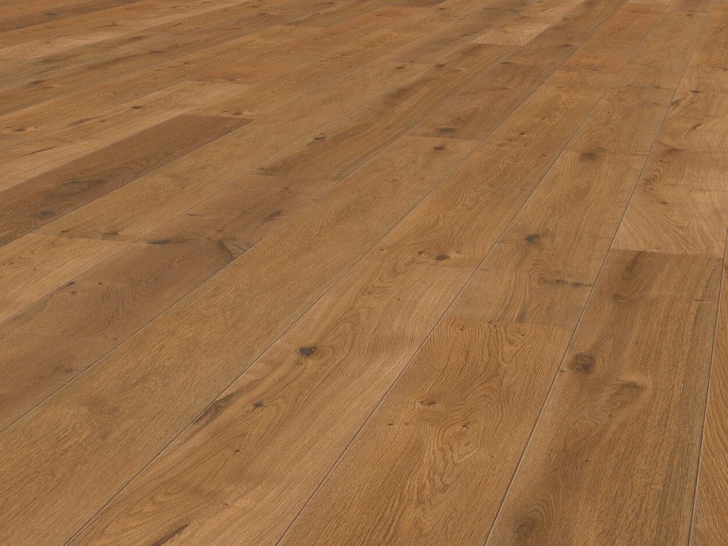 tilo Parkett Parkett Eiche Caramel Alpin Landhausdiele gebürstet, 6 St.