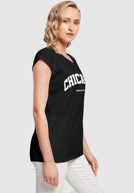 Merchcode T-Shirt Merchcode Damen Ladies Chicago Wording - T-Shirt (1-tlg)