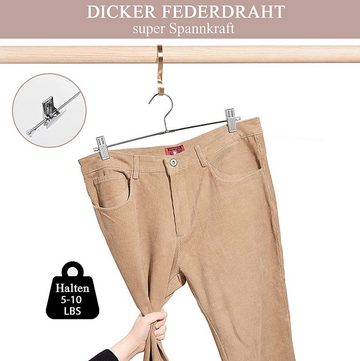 Gontence Kleiderbügel Metall Hosenbügel, Clips für Hosen Socken Röcke