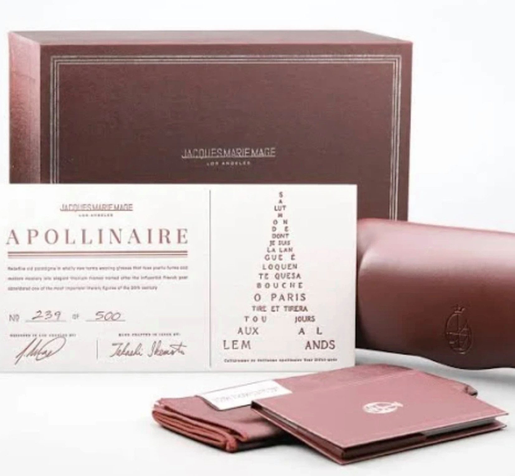 Jacques Marie Mage Sonnenbrille Apollinaire Titan Silber Rund Japan Neu Limited 500 Stc. Sammlerstück-Potenzial – jedes Modell ist durchnummeriert