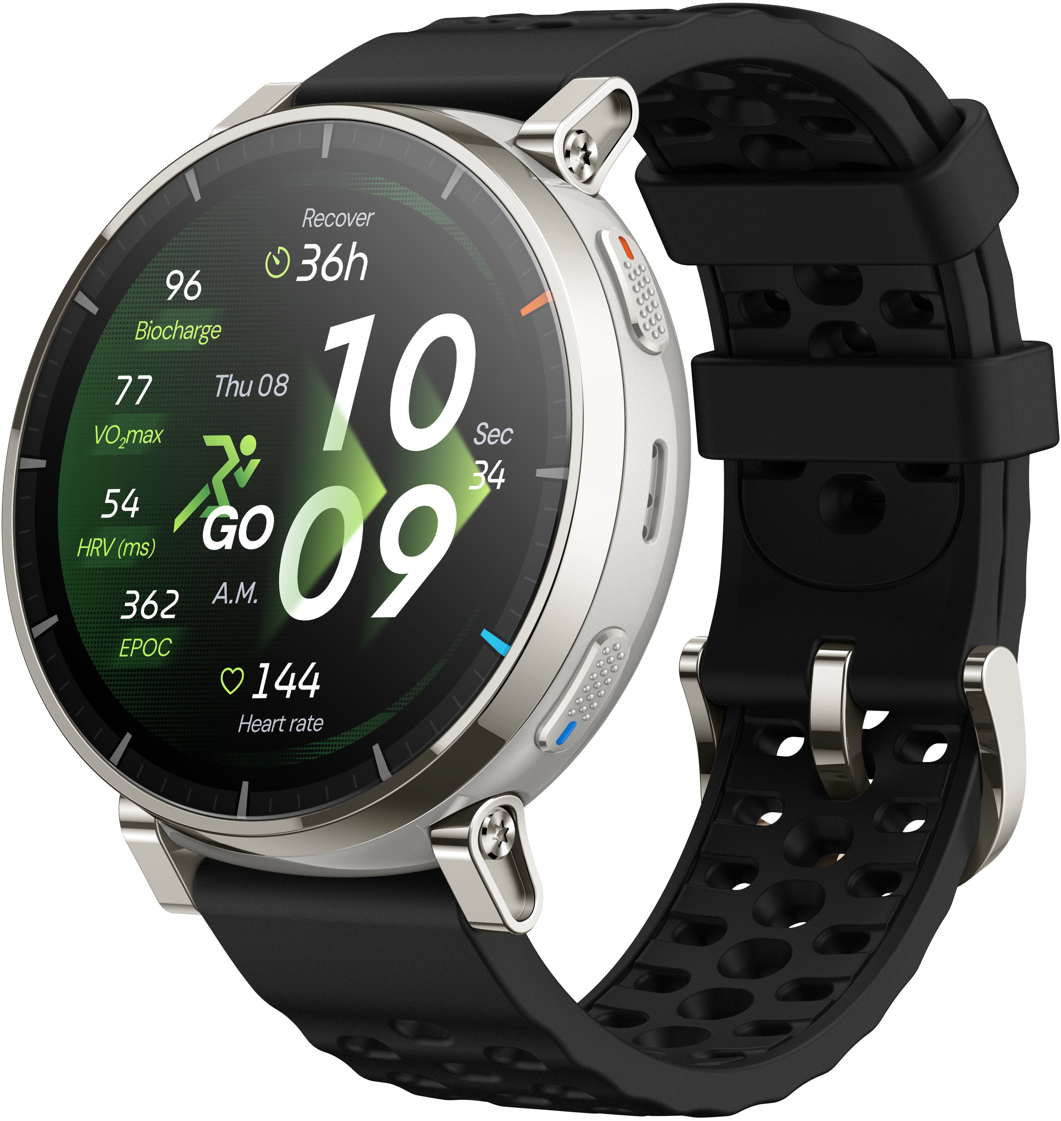 Amazfit SET: Smart Scale Personenwaage + Active 3 Premium Smartwatch (Amazfit OS), Hyrox Race Mode