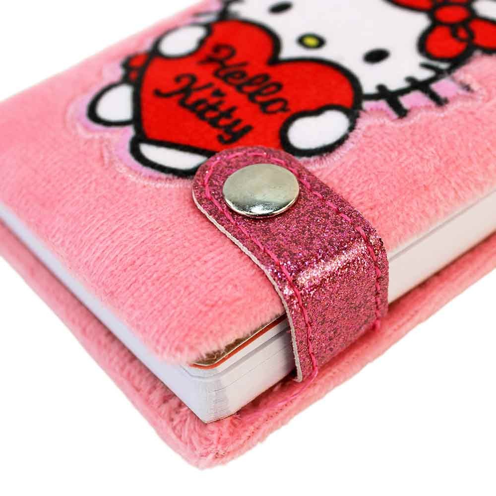 SANRIO Notizbuch Hello Kitty Notizbuch Mini mit Plüsch - ca. 10 cm