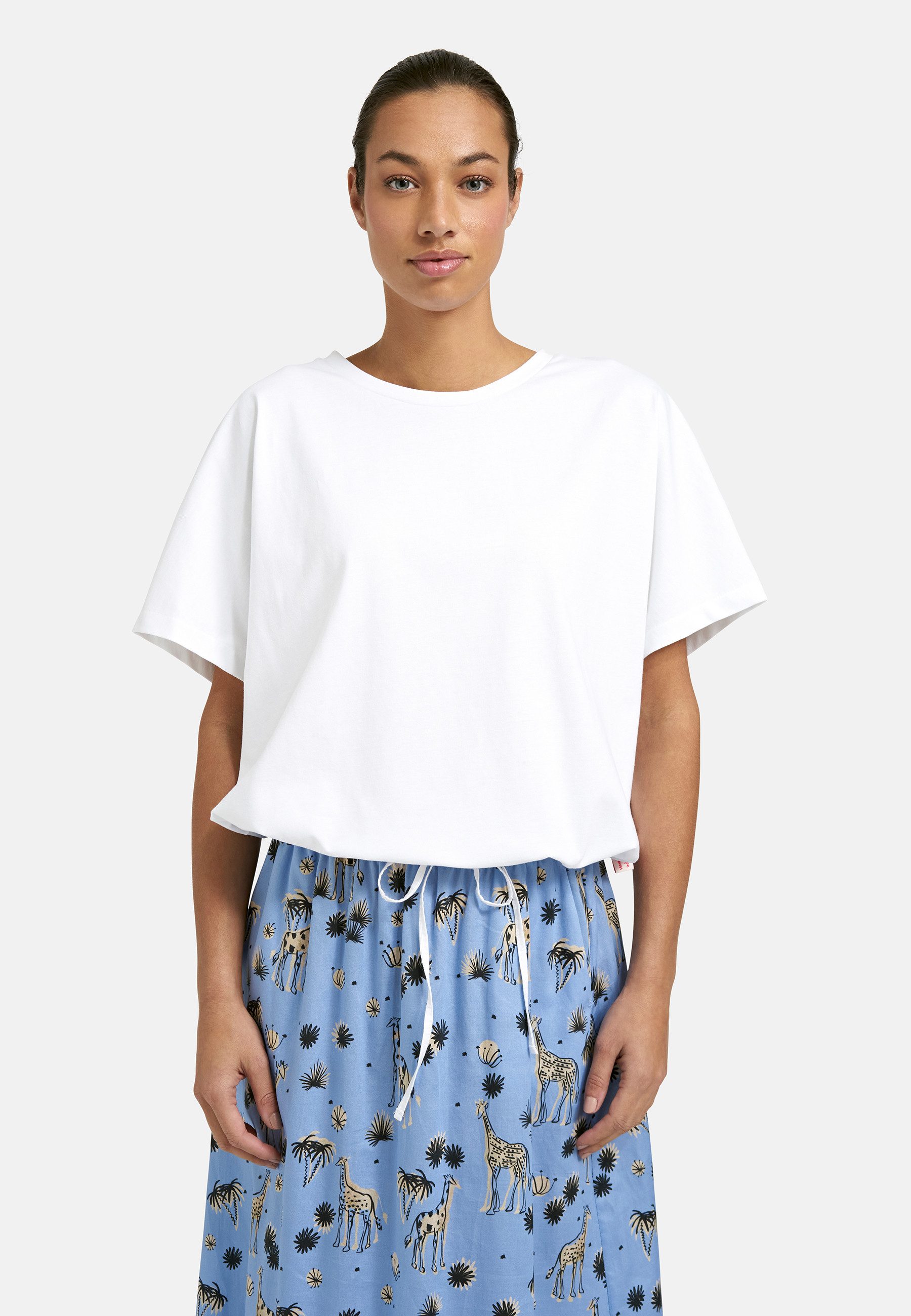 Smith & Soul Rundhalsshirt mit Bindeband am Saum