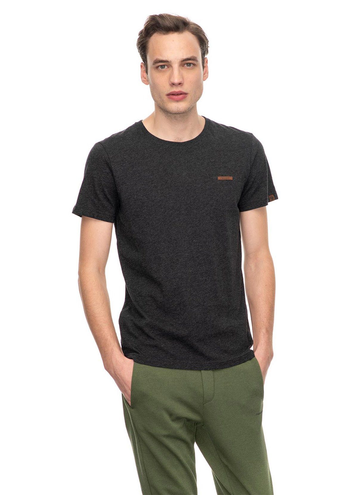 Ragwear T-Shirt Ragwear Herren T-Shirt Schwarz 1010 NEDIE Black 2042-15001