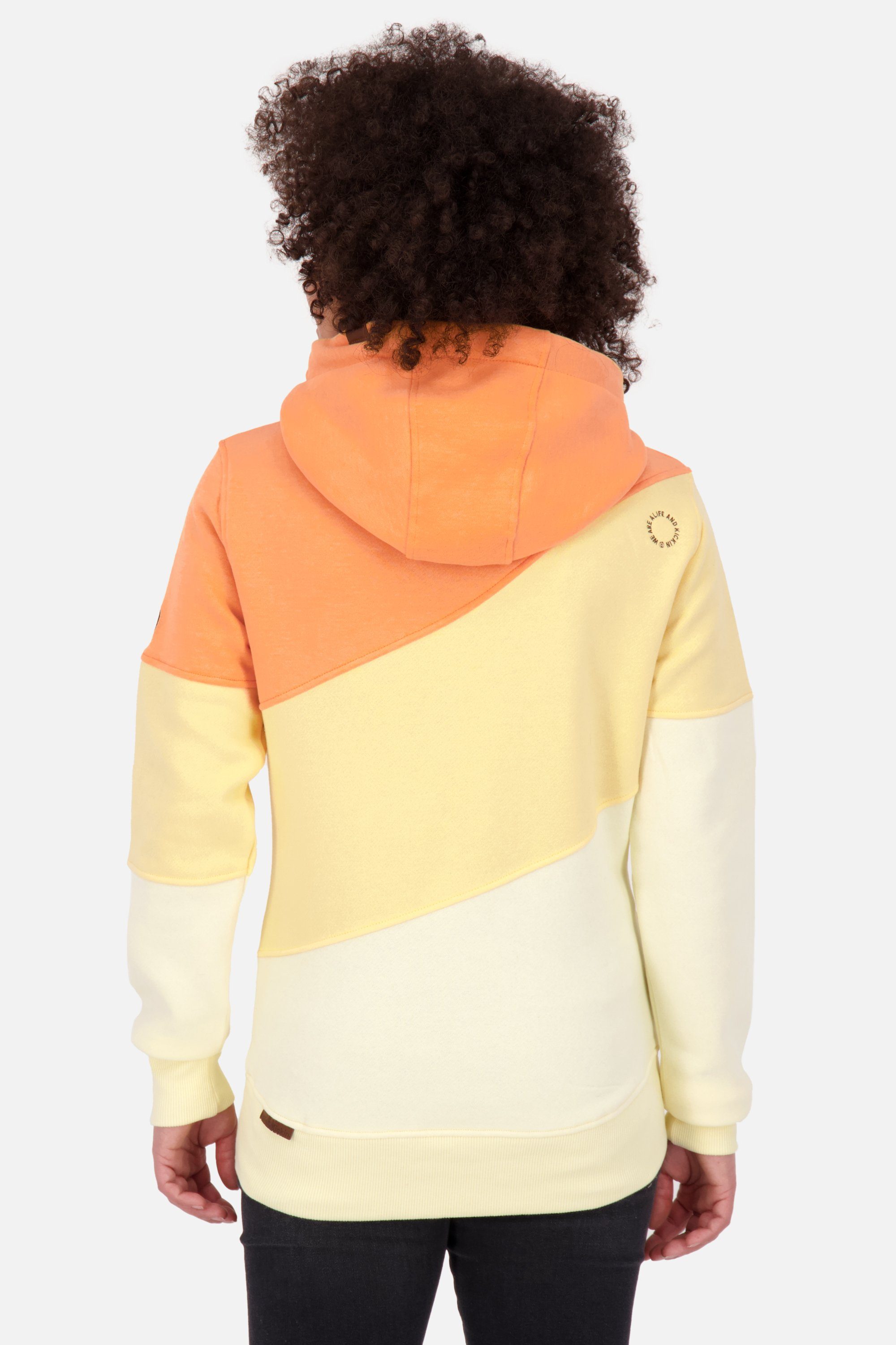 Alife & Kickin Kapuzensweatshirt Kapuzensweatshirt, Hoodie melange Pullover StacyAK A Damen Sweatshirt butter