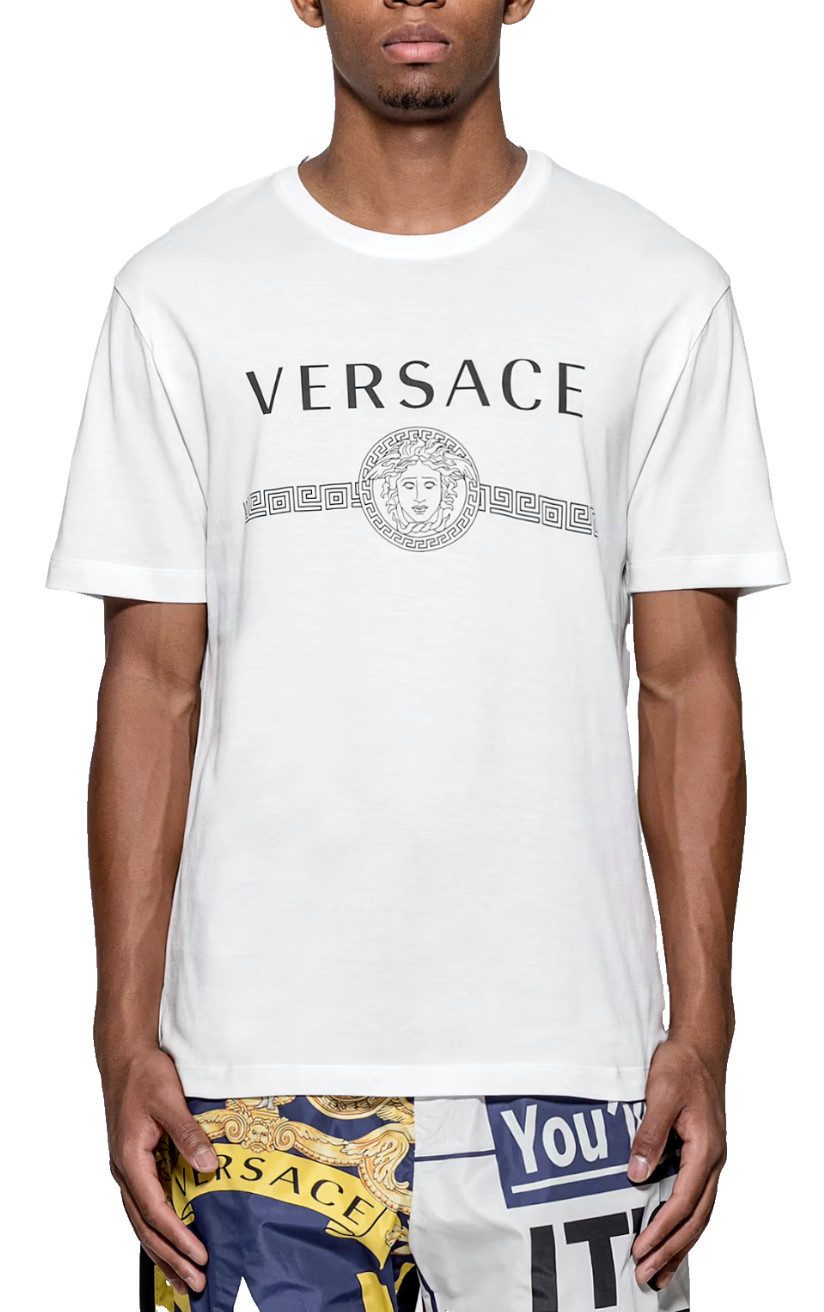 Versace T-Shirt T-Shirt Logo Medusa Iconic Retro Greek Logo Shirt