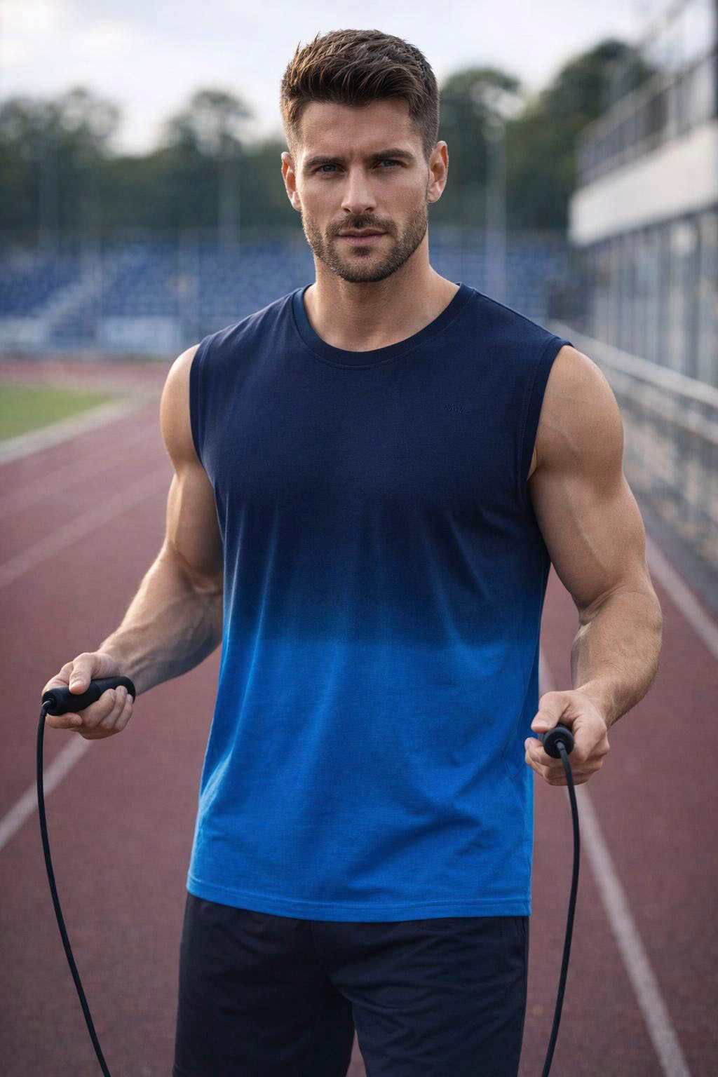Man's World Muscleshirt Neue Kollektion! casual Stil, normale Passform, mit Rundhalsausschnitt