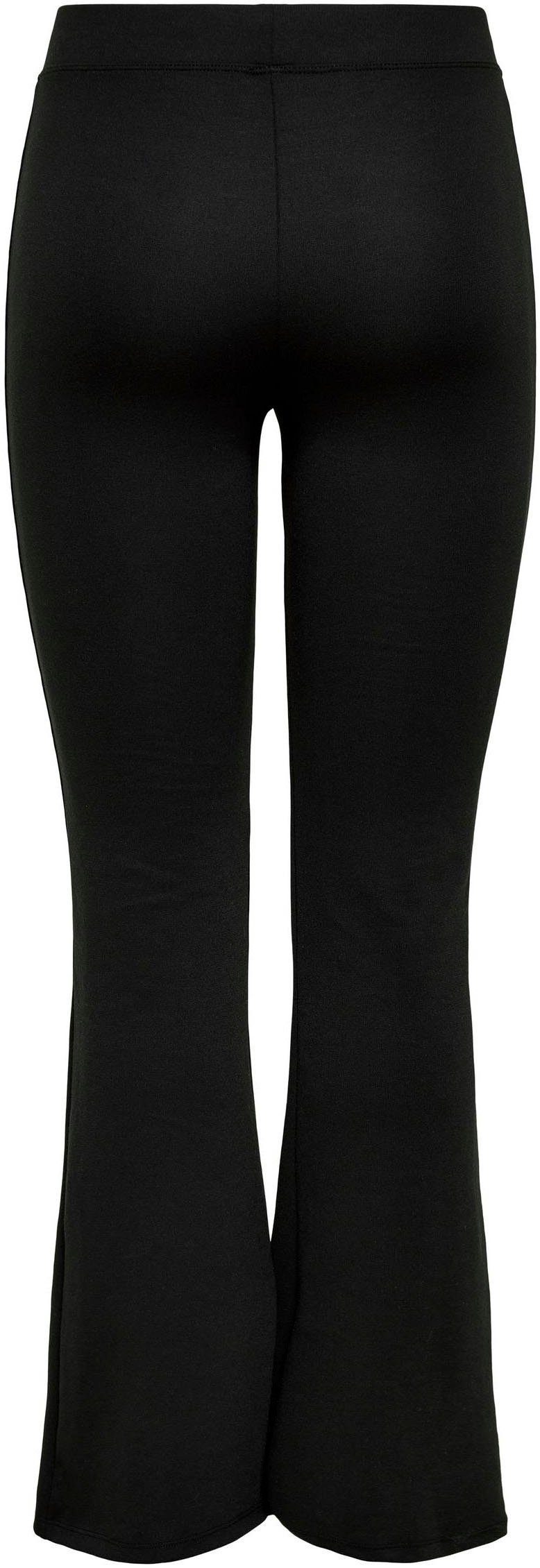 ONLY Jerseyhose ONLFEVER – Jerseyhose mit Stretch und ausgestelltem Bein skinny fit, casual, Jersey, Polyester, ohne Ausschnitt