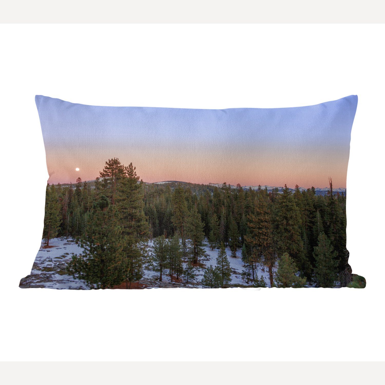 MuchoWow Dekokissen Schöner klarer Himmel über dem Sequoia National Park, Wohzimmer Dekoration, Zierkissen, Dekokissen mit Füllung, Schlafzimmer