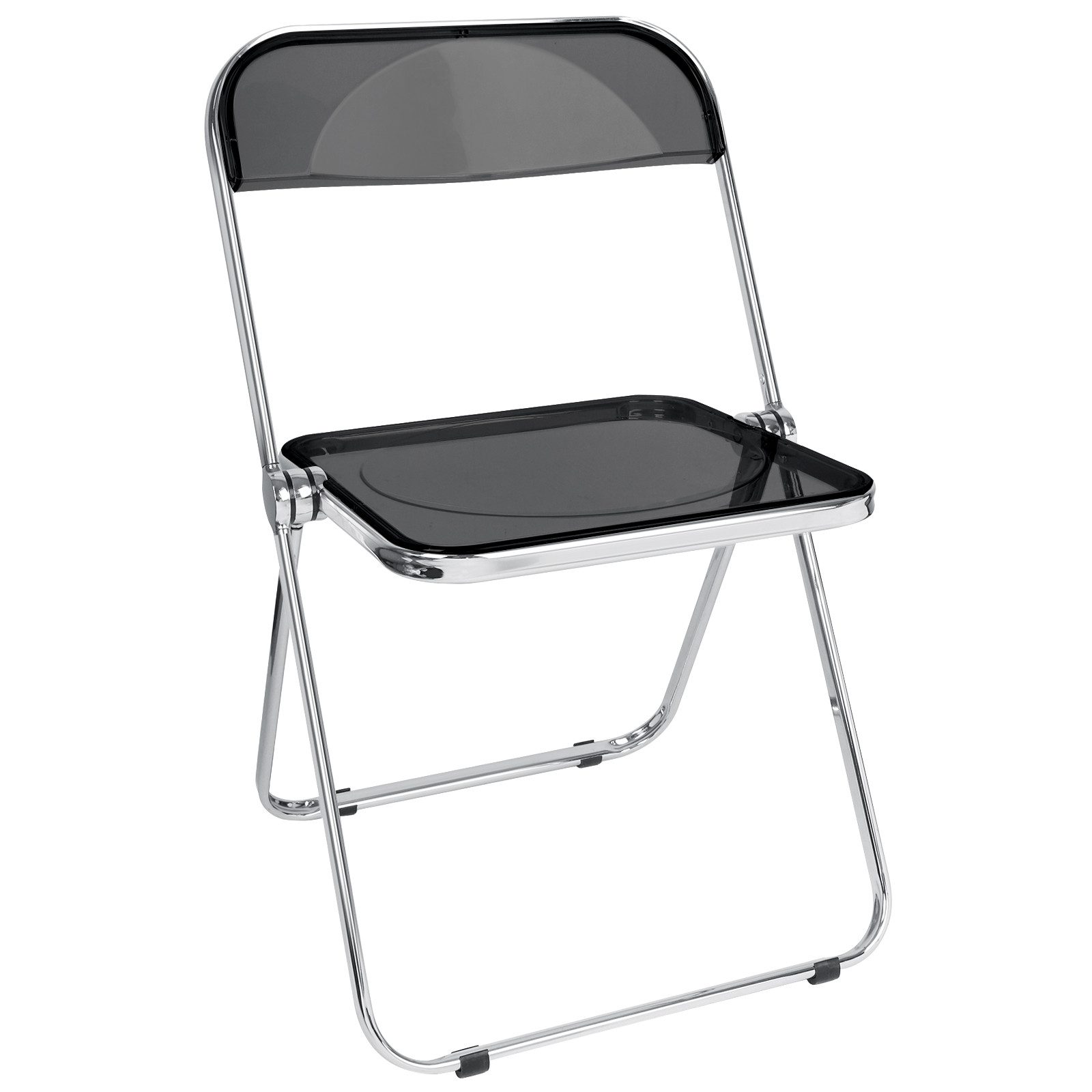 JEOBEST Klappstuhl Acryl Transparent Stuhl, (Stück, 1 St), Stahlrahmen mit Chrom-Finish, bis 120 kg belastbar