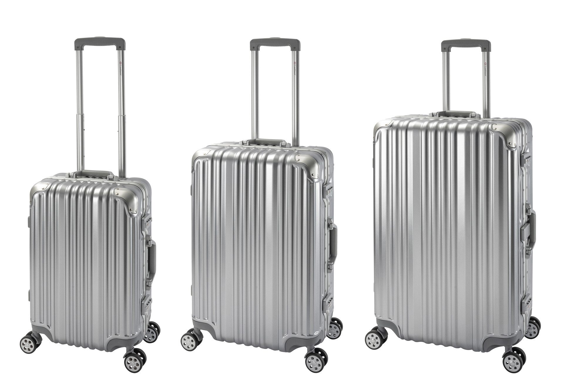 Travelhouse Trolleyset London, 4 Rollen, (3 tlg), TSA Zahlenschloss Alu-Rah günstig online kaufen