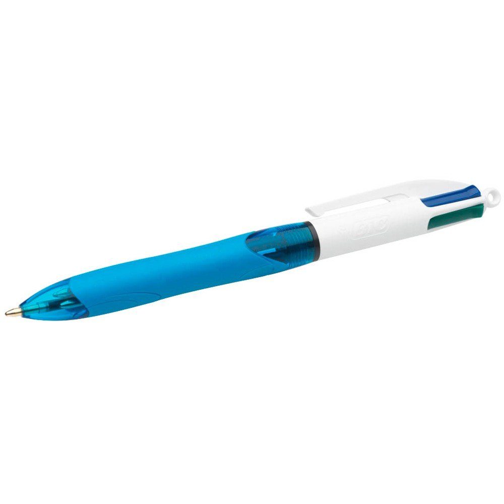 BIC Kugelschreibermine 12x BIC 8871361 4-Farben-Kugelschreiber 4 Colours GRIP Medium blau