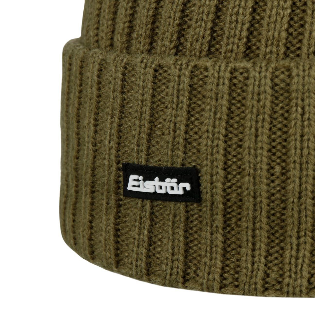 Eisbär Strickmütze (1-St) Wintermütze mit Umschlag