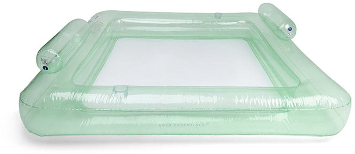 Swim Essentials Luftmatratze Wasserhängematten Grün Family 200 x 200 cm, Wassermatratze Matratze Schwimmmatratze Liege