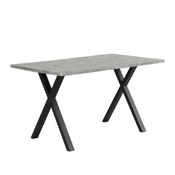 WISHDOR Esstisch Esszimmertisch rechteckig Tisch (Schreibtisch, Bürotisch, L140*B80*H76cm)