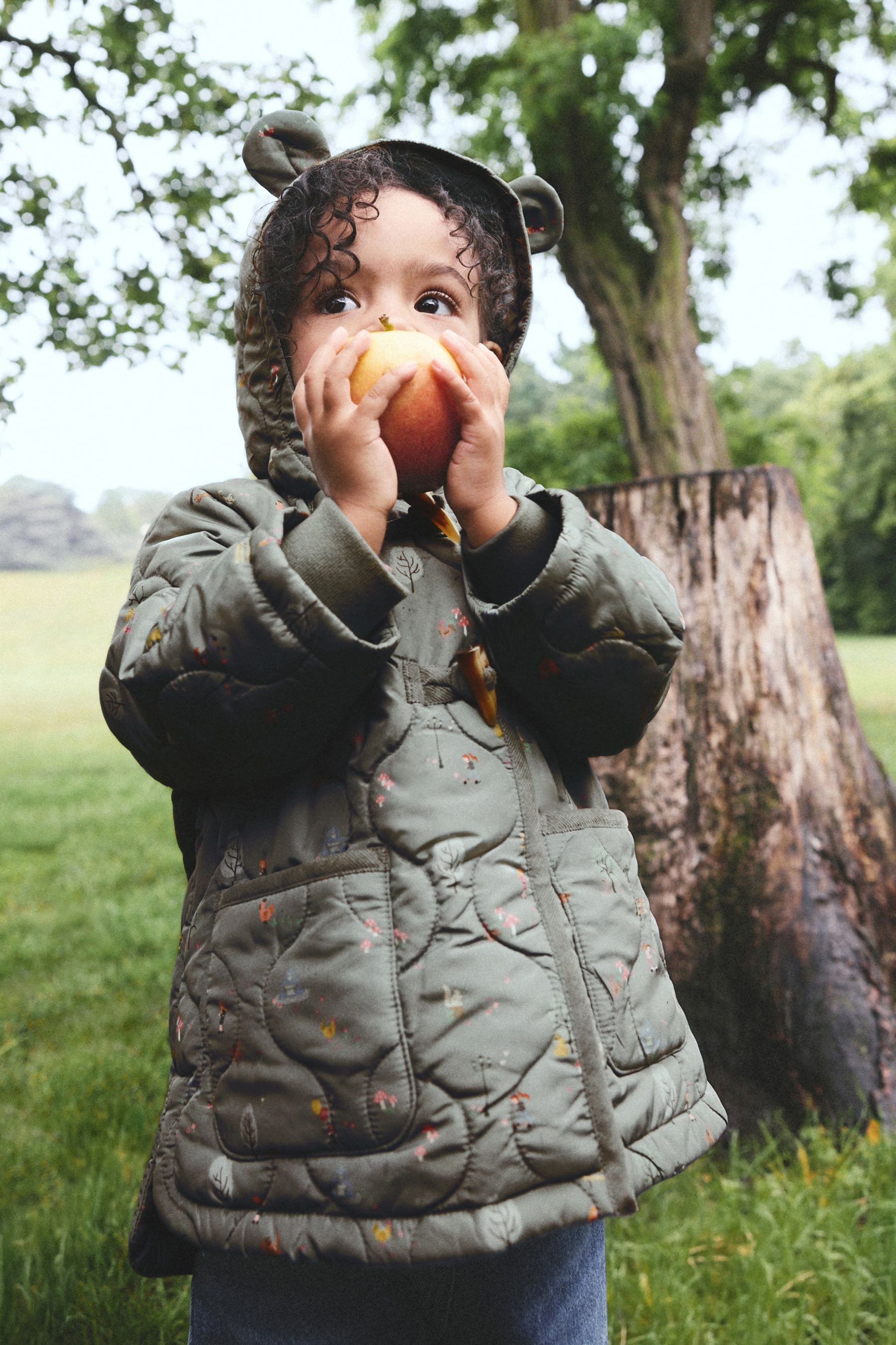 Next Dufflecoat Spritzwasserabweisender Dufflecoat mit Motiv (1-tlg)
