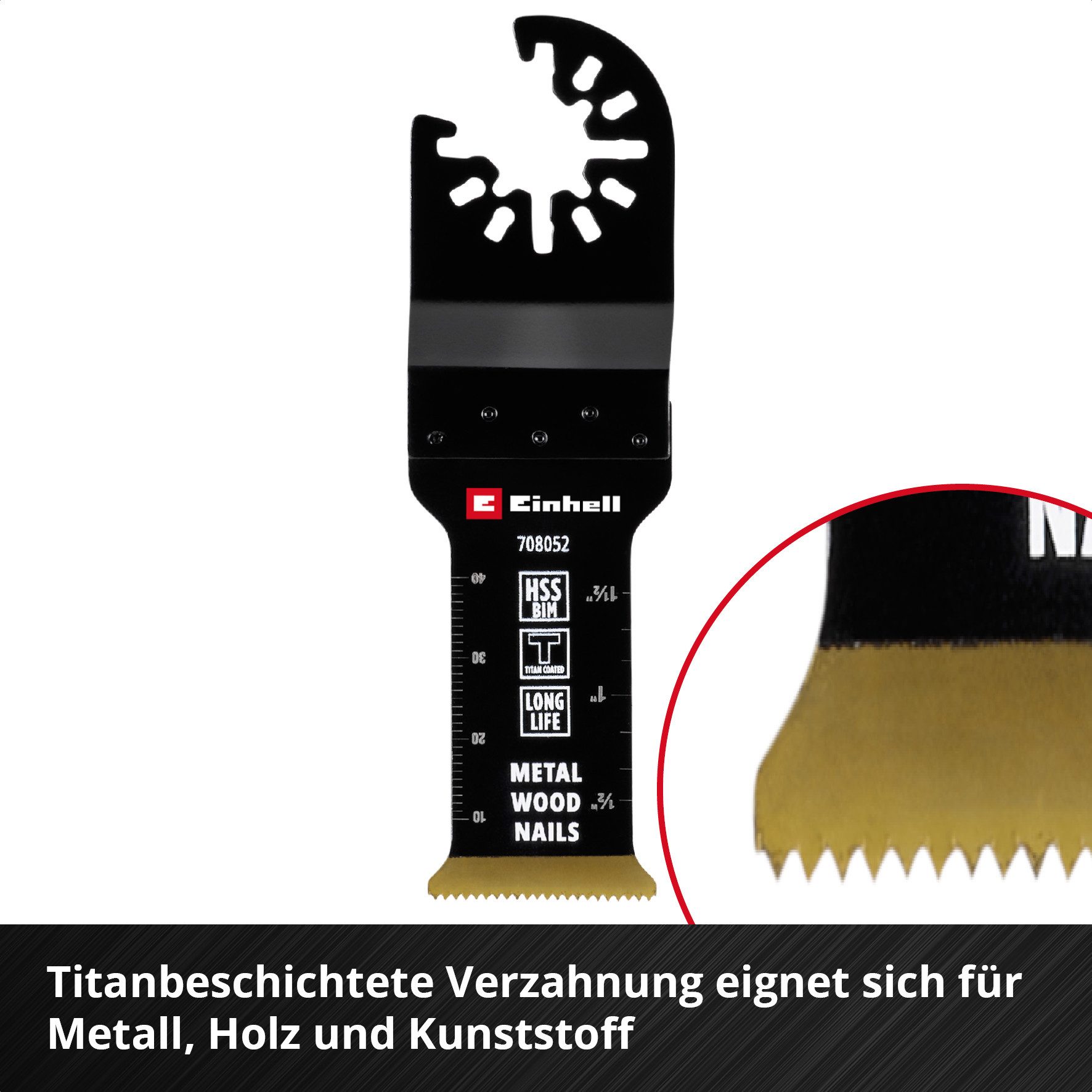 Einhell Sägeblatt Original Einhell Bi-Metall Tauchsägeblatt titanbeschichtet (29 mm Brei, Original Einhell Bi-Metall Tauchsägeblatt titanbeschichtet (29 mm Brei