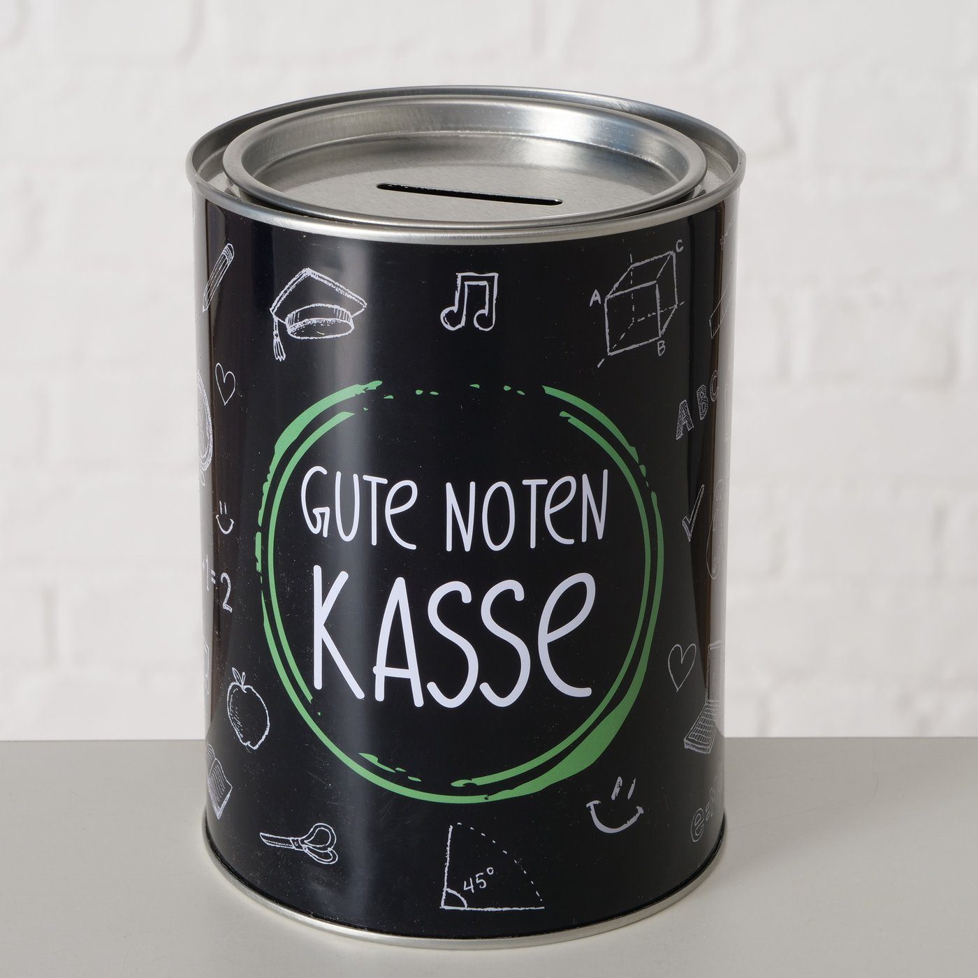 ReWu Spardose Spardose aus Blech mit Deckel zum Abnehmen
