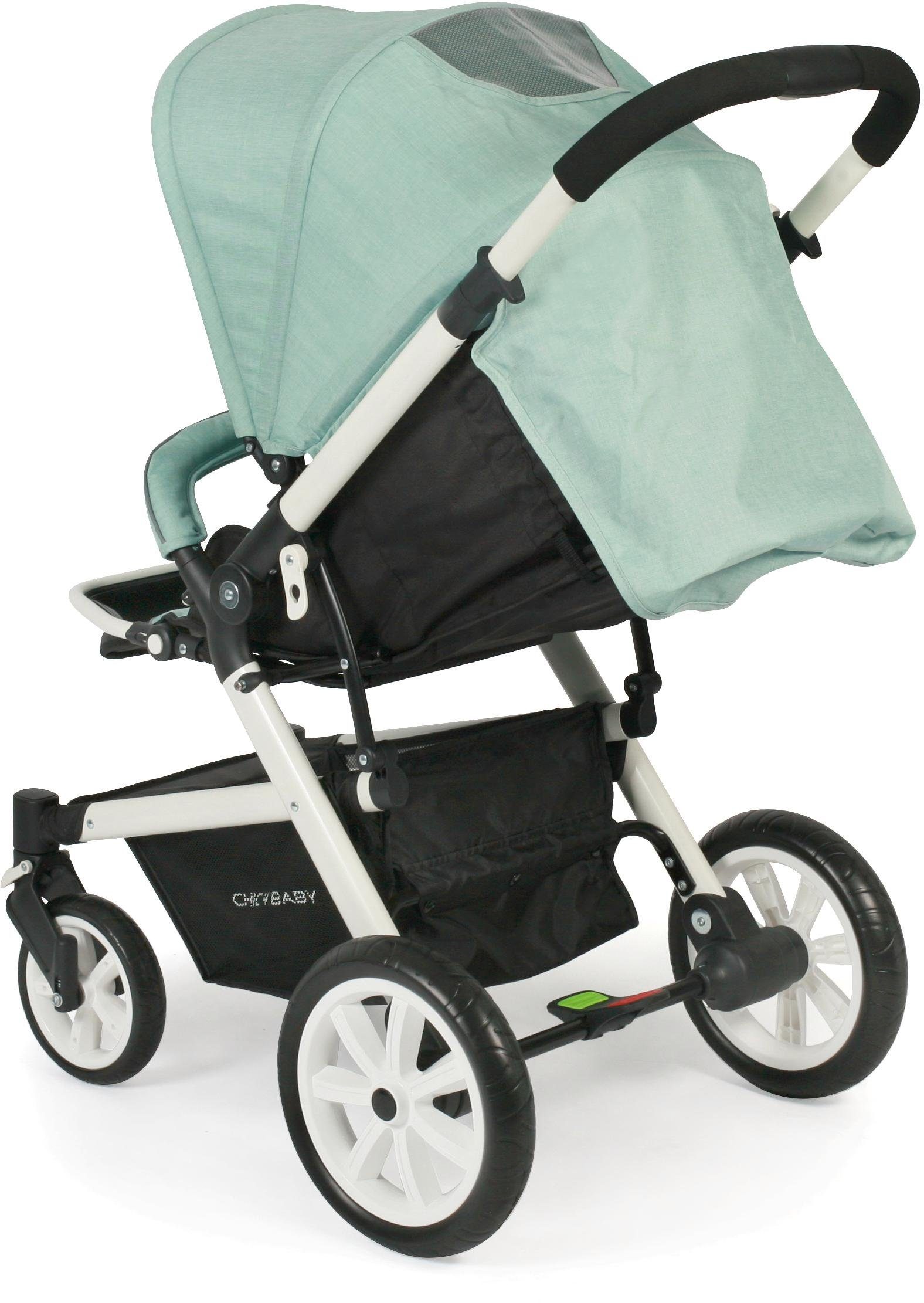 CHIC4BABY Sport-Kinderwagen Boomer, schwenk- feststellbaren mint, und mit Vorderrädern