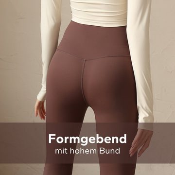 Fity Leggings Sport-Leggings für Damen mit hohem Bund & nahtlosem Design