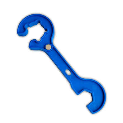BlueCraft Druckminderer, (2 in 1 Gasregler-Schlüssel mit Magnet), Zubehör Schlüssel 17mm für Überwurfmutter 1/4'' für Gasflasche 5kg 11kg, Gasregler, Gasschlauch, Gasgrill, Gasofen, Gaskocher