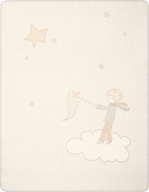 Babydecke Babydecke Little Prince, Biederlack, Babydecke Little Prince, er kleine Prinz auf einer Wolke