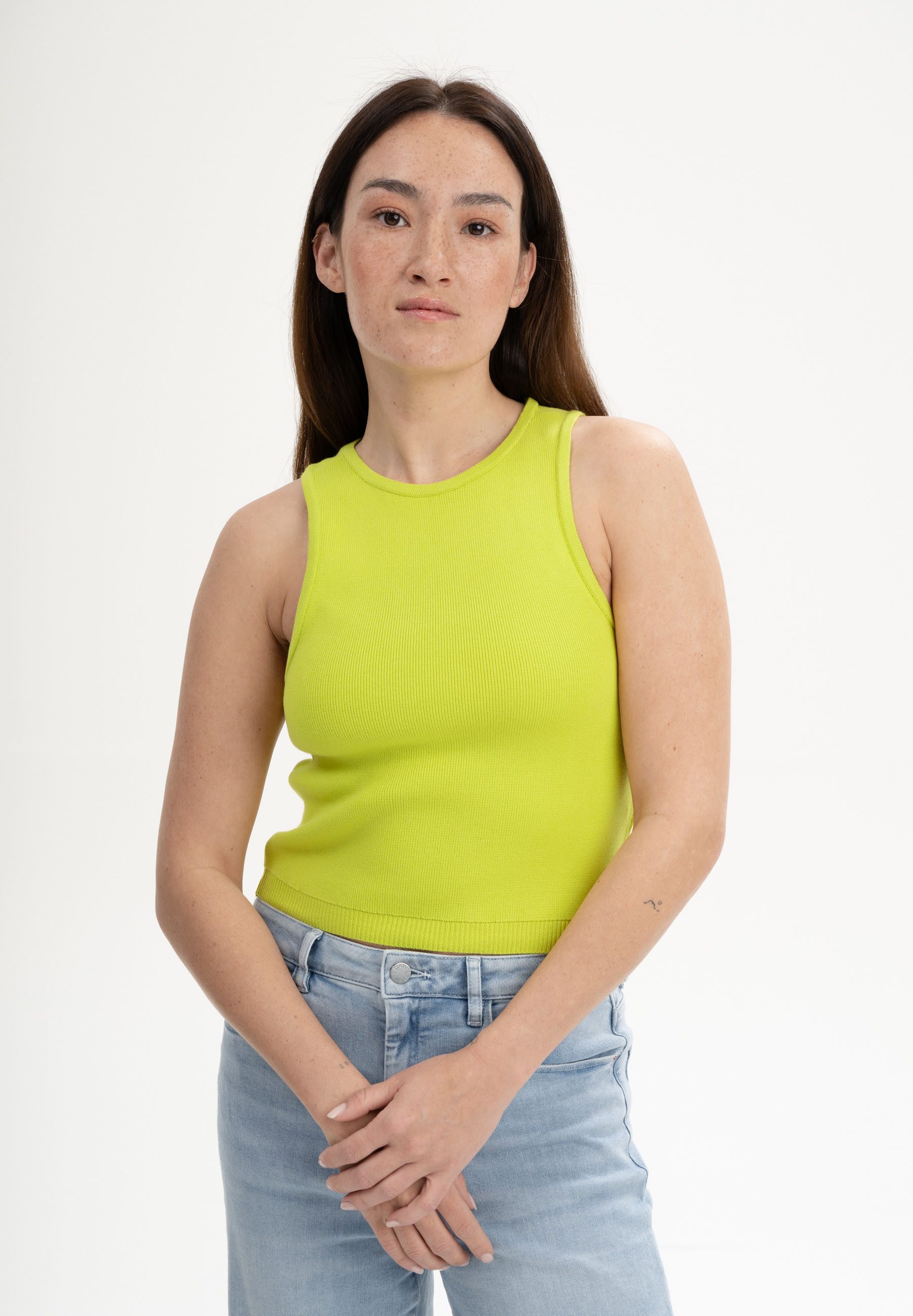 MELA Trägertop Strick Top NIKARA Ärmellos günstig online kaufen