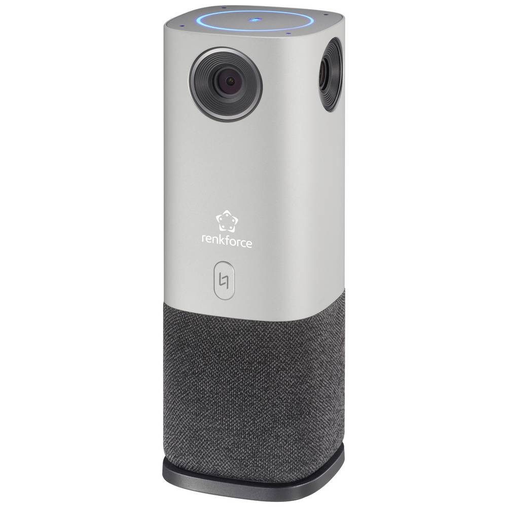 Renkforce 360-Grad-Videokonferenz-System Full HD Webcam (360° Erfassung, 4 Weitwinkel-Kameras)